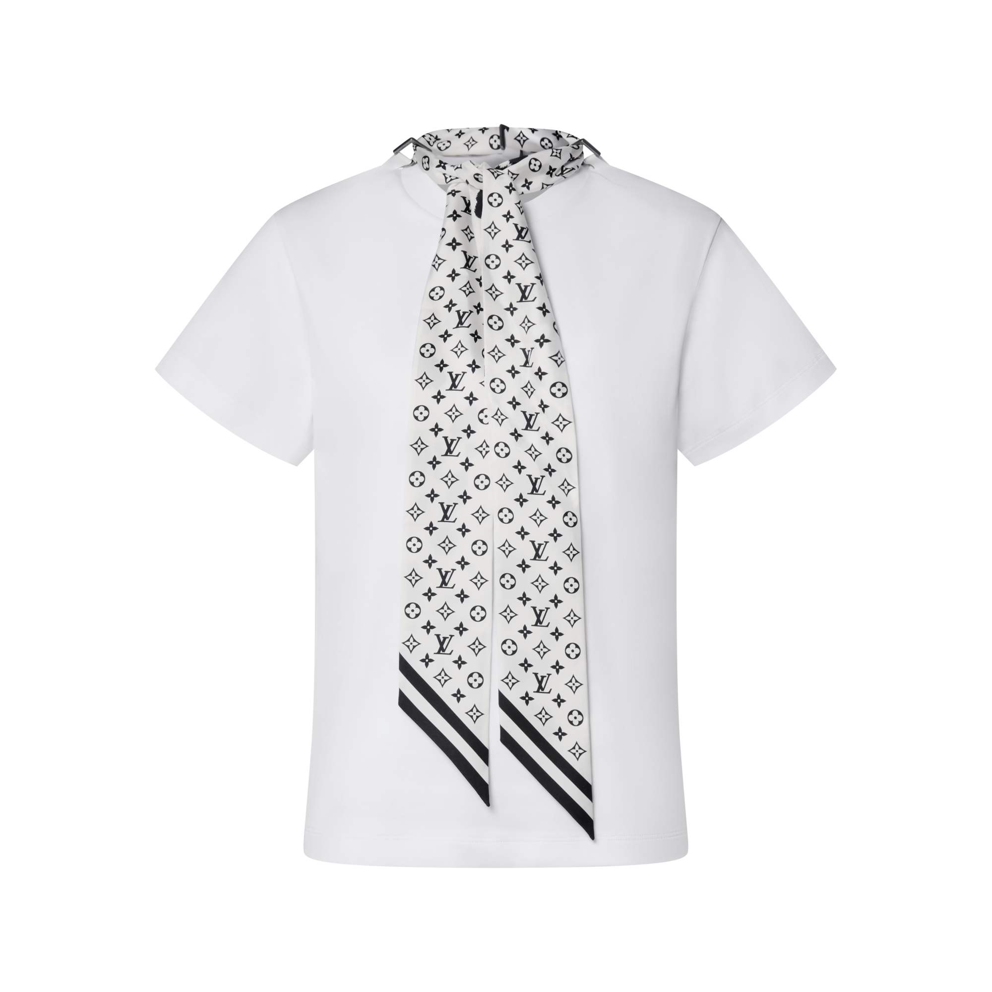 Signature Scarf Detail T-Shirt - Ready-to-Wear | LOUIS VUITTON